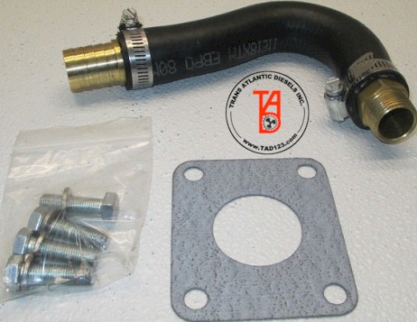 Perkins 4.108 / 4.154 Bowman Stainless Steel Exhaust Elbow Connection Kit