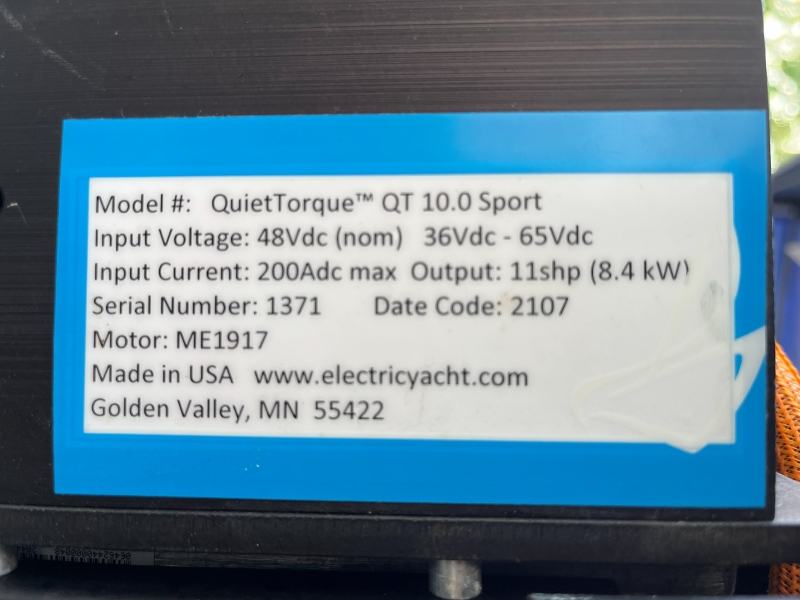 QuietTorque QT10.0 Electric Yacht Motor