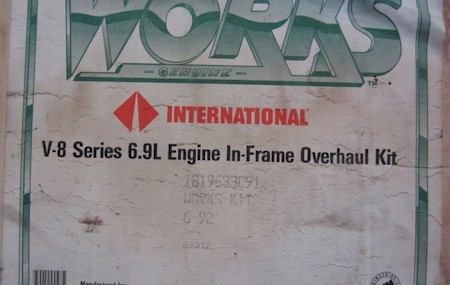 International V8 6.9 Liter Engine Overhaul Parts Kit