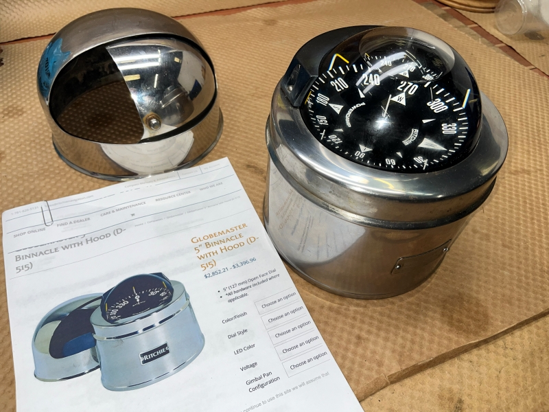 Ritchie D515E Binnacle Mount Compass